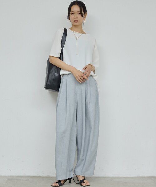 GALLARDAGALANTE(ガリャルダガランテ)の「バックスリットハーフスリーブブラウス(シャツ/ブラウス・レディース・ホワイト/ブラック/イエロー・FREE)」の10枚目の写真