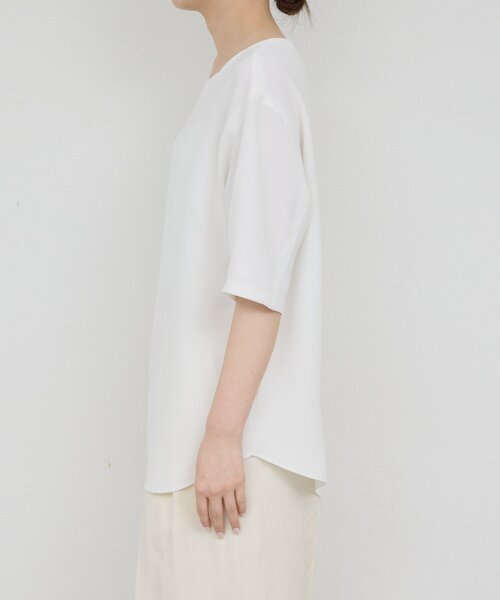 GALLARDAGALANTE(ガリャルダガランテ)の「バックスリットハーフスリーブブラウス(シャツ/ブラウス・レディース・ホワイト/ブラック/イエロー・FREE)」の20枚目の写真