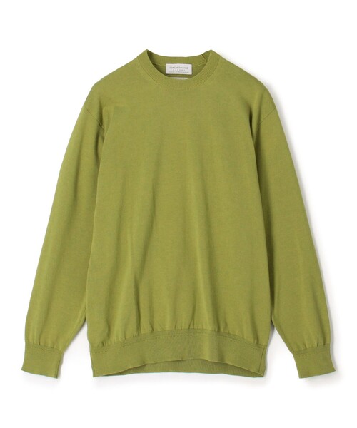TOMORROWLAND （トゥモローランド）の「TOMORROWLAND tricot ギザコットン クルーネックプルオーバーニット（ニット/セーター・メンズ・チャコールグレー/ダークブルー/グレイッシュベージュ/ブラック/グリーン/ライトグリーン/テラコッタ/ピンク/ライトグレー・L/M/S/XS）」の8枚目の写真