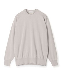 TOMORROWLAND tricot ギザコットン クルーネックプルオーバーニット