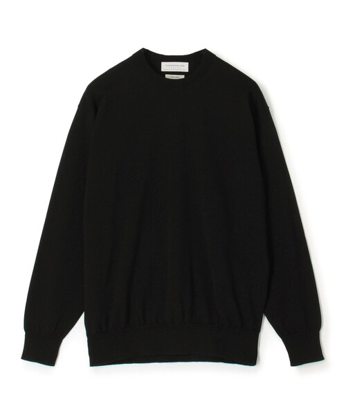 TOMORROWLAND （トゥモローランド）の「TOMORROWLAND tricot ギザコットン クルーネックプルオーバーニット（ニット/セーター・メンズ・チャコールグレー/ダークブルー/グレイッシュベージュ/ブラック/グリーン/ライトグリーン/テラコッタ/ピンク/ライトグレー・L/M/S/XS）」の2枚目の写真