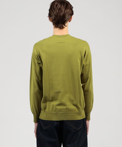 TOMORROWLAND （トゥモローランド）の「TOMORROWLAND tricot ギザコットン クルーネックプルオーバーニット（ニット/セーター・メンズ・チャコールグレー/ダークブルー/グレイッシュベージュ/ブラック/グリーン/ライトグリーン/テラコッタ/ピンク/ライトグレー・L/M/S/XS）」の13枚目の写真