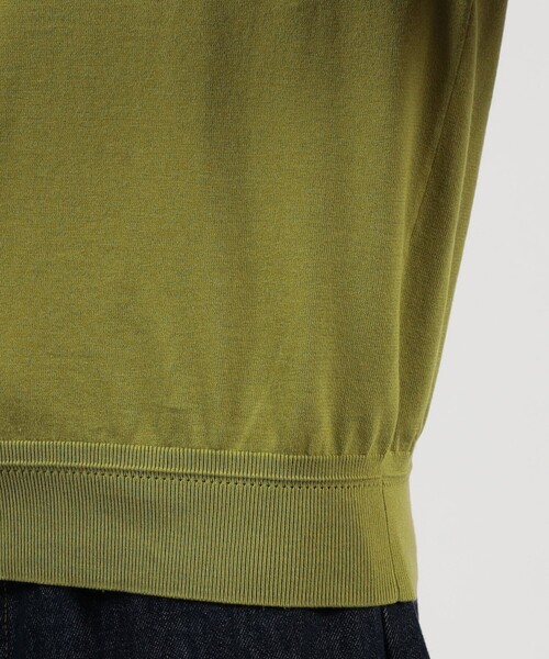 TOMORROWLAND （トゥモローランド）の「TOMORROWLAND tricot ギザコットン クルーネックプルオーバーニット（ニット/セーター・メンズ・チャコールグレー/ダークブルー/グレイッシュベージュ/ブラック/グリーン/ライトグリーン/テラコッタ/ピンク/ライトグレー・L/M/S/XS）」の16枚目の写真