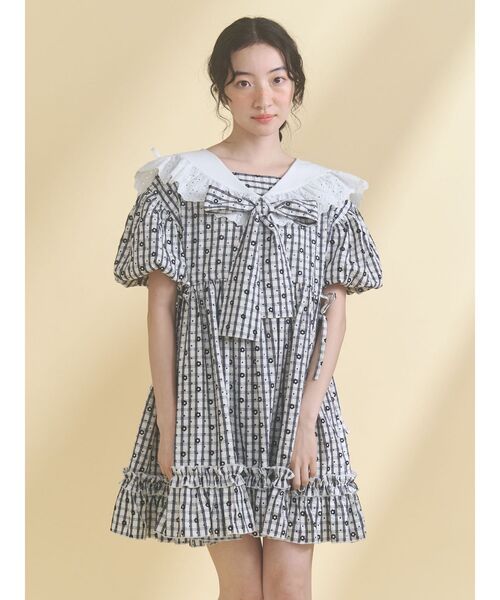 merry jenny（メリージェニー）の「セーラーミニワンピース（ワンピース・レディース・レッド/オフホワイト/ブラック・FREE）」の7枚目の写真