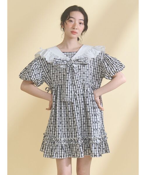 merry jenny（メリージェニー）の「セーラーミニワンピース（ワンピース・レディース・レッド/オフホワイト/ブラック・FREE）」の8枚目の写真