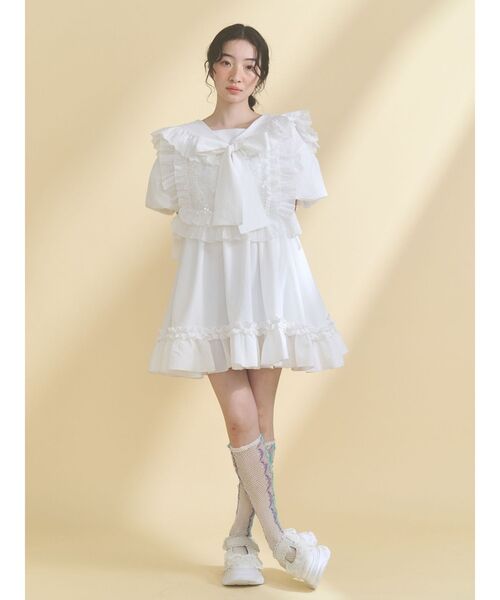 merry jenny（メリージェニー）の「セーラーミニワンピース（ワンピース・レディース・レッド/オフホワイト/ブラック・FREE）」の17枚目の写真