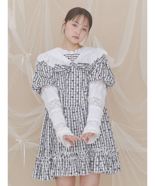 merry jenny（メリージェニー）の「セーラーミニワンピース（ワンピース・レディース・レッド/オフホワイト/ブラック・FREE）」の7枚目の写真
