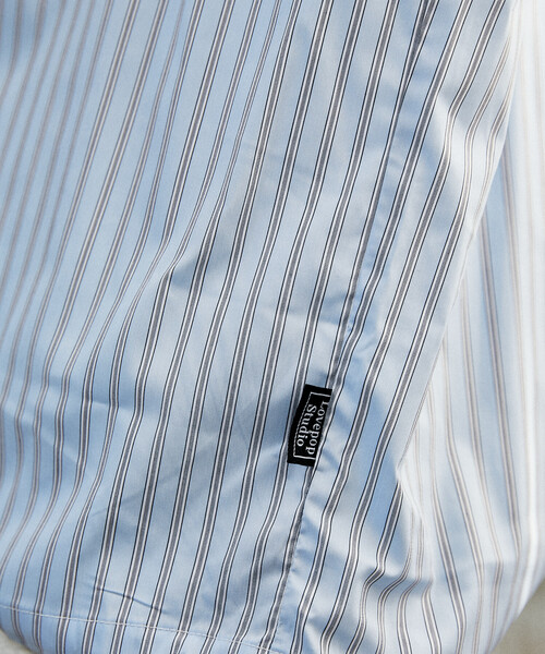 PUBLUX（パブリュクス）の「PUBLUX/パブリュクス LOVE POP STUDIO レギュラーカラー ハーフスリーブ シャツ　限定展開（シャツ/ブラウス・メンズ・サックスブルー/ネイビー/グレー/ブルー・SMALL/LARGE/MEDIUM）」の12枚目の写真