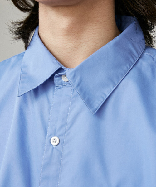 PUBLUX（パブリュクス）の「PUBLUX/パブリュクス LOVE POP STUDIO レギュラーカラー ハーフスリーブ シャツ　限定展開（シャツ/ブラウス・メンズ・サックスブルー/ネイビー/グレー/ブルー・SMALL/LARGE/MEDIUM）」の10枚目の写真