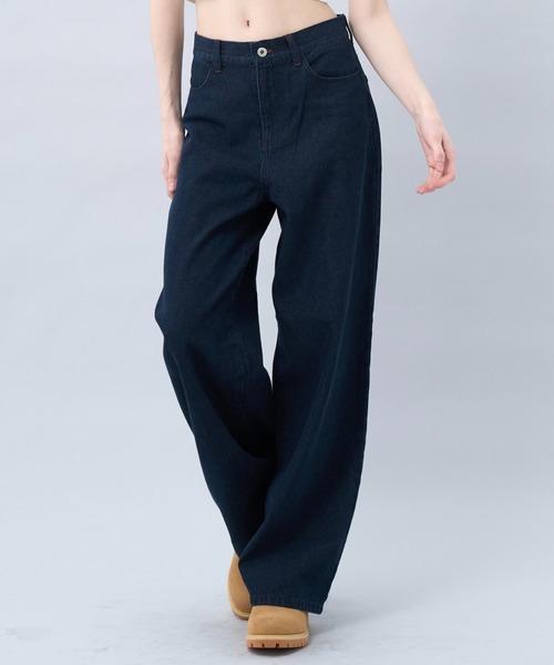 BENUA(ベヌア)の「Wide leg denim pants -ワイドレッグデニムパンツ-(デニムパンツ・レディース・グレー/インディゴブルー・MEDIUM/LARGE)」の8枚目の写真