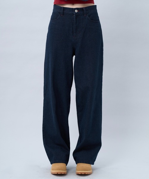 BENUA(ベヌア)の「Wide leg denim pants -ワイドレッグデニムパンツ-(デニムパンツ・レディース・グレー/インディゴブルー・MEDIUM/LARGE)」の10枚目の写真