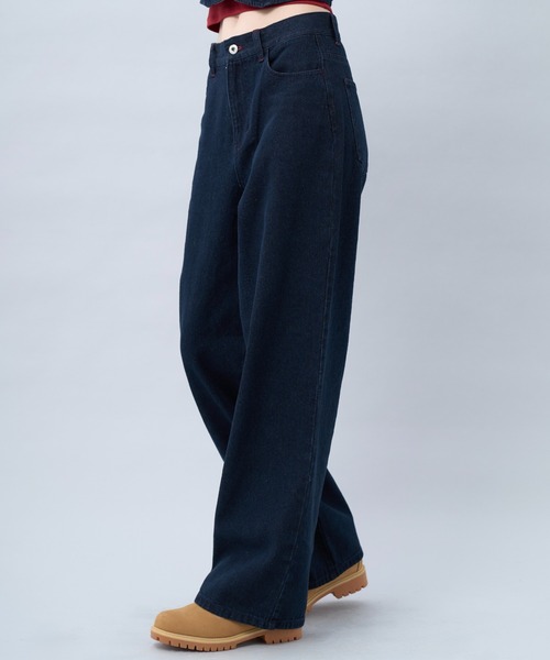 BENUA(ベヌア)の「Wide leg denim pants -ワイドレッグデニムパンツ-(デニムパンツ・レディース・グレー/インディゴブルー・MEDIUM/LARGE)」の13枚目の写真