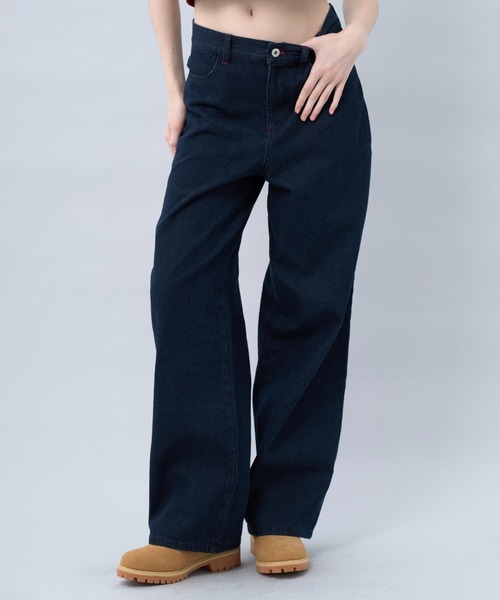 BENUA(ベヌア)の「Wide leg denim pants -ワイドレッグデニムパンツ-(デニムパンツ・レディース・グレー/インディゴブルー・MEDIUM/LARGE)」の9枚目の写真