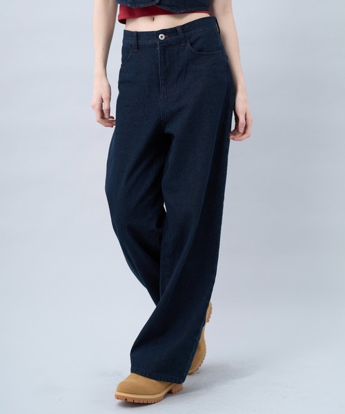 BENUA(ベヌア)の「Wide leg denim pants -ワイドレッグデニムパンツ-(デニムパンツ・レディース・グレー/インディゴブルー・MEDIUM/LARGE)」の7枚目の写真