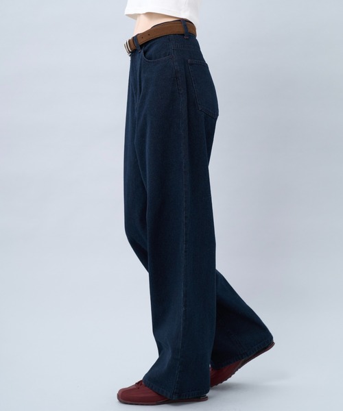 BENUA(ベヌア)の「Wide leg denim pants -ワイドレッグデニムパンツ-(デニムパンツ・レディース・グレー/インディゴブルー・MEDIUM/LARGE)」の21枚目の写真