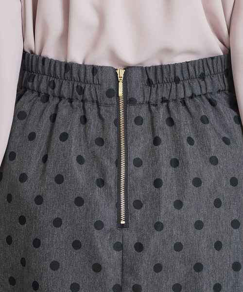couture brooch(クチュールブローチ)の「デニムライクドットスカート(スカート・レディース・ブラック系/ネイビー系・40/38/36)」の19枚目の写真