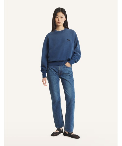 Maison Kitsune(メゾンキツネ)の「MAISON KITSUNE x KURO SUNFADED FOX SWEAT SHIRT(スウェット・メンズ・ライトブルー/ネイビー・M/L/XL/S)」の11枚目の写真