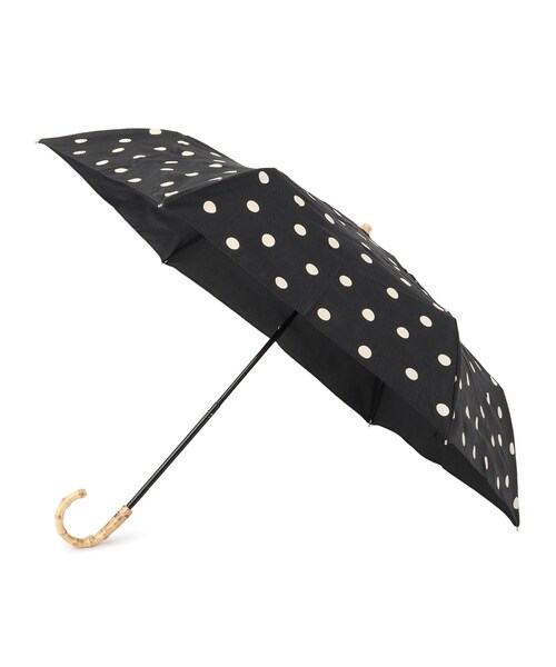 SHOO・LA・RUE(シューラルー)の「【晴雨兼用】ドット折りたたみ傘【because】(折りたたみ傘・レディース・アイボリー系/ブラック系・00)」の2枚目の写真