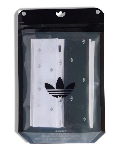 adidas(アディダス)の「adidas ORIBBON 3 SHOELACE / アディダス オリボン 3 シューレース(シューズアクセサリー・レディース・ブラック×ホワイト・ONE SIZE)」の1枚目の写真