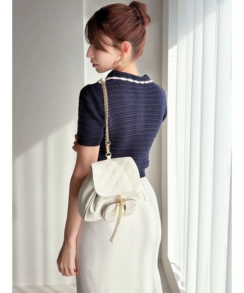 RESEXXY（リゼクシー）の「2WAYマルチミニバック（ハンドバッグ・レディース・ブラック/ホワイト・FREE）」の6枚目の写真