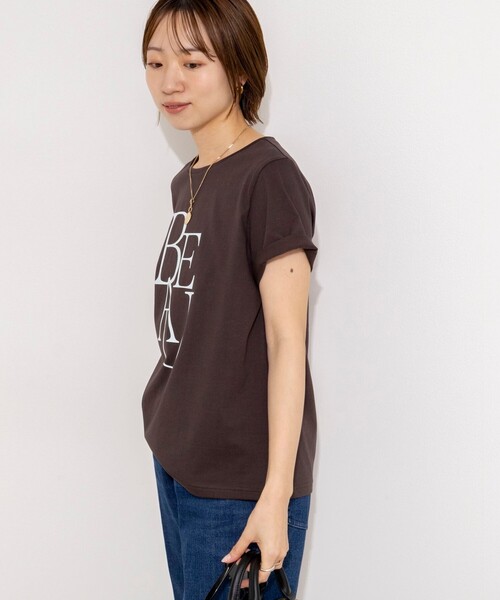 NOLLEY’S（ノーリーズ）の「ウォッシャブルプリントT（Tシャツ/カットソー・レディース・サックスブルー/ネイビー/ホワイト/ダークブラウン・38）」の22枚目の写真