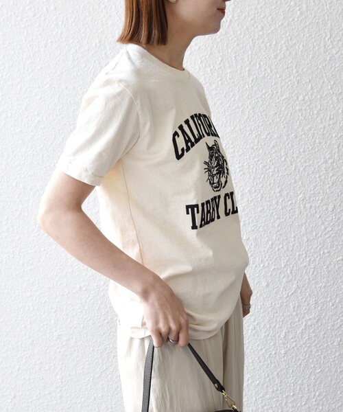 MIXTA(ミクスタ)の「Mixta:〈洗濯機可能〉MIXTIGER プリント TEE(Tシャツ/カットソー・レディース・グレー/チャコールグレー/ナチュラル/キャメル・ONE SIZE)」の8枚目の写真