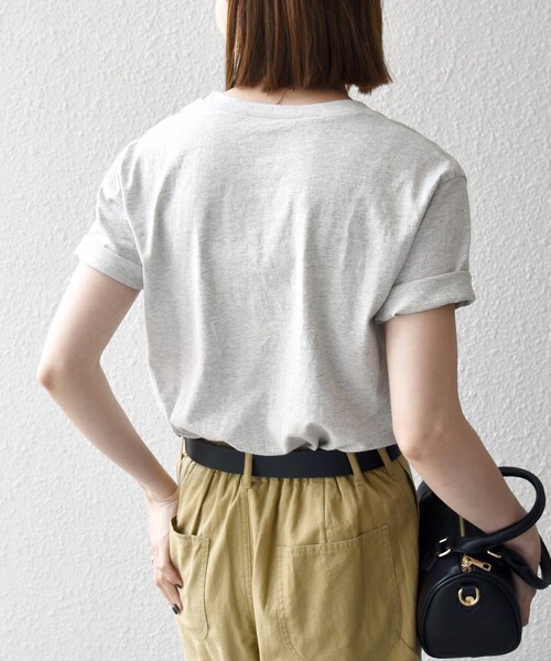 MIXTA（ミクスタ）の「Mixta:〈洗濯機可能〉MIXTIGER プリント TEE（Tシャツ/カットソー・レディース・グレー/チャコールグレー/ナチュラル/キャメル・ONE SIZE）」の14枚目の写真