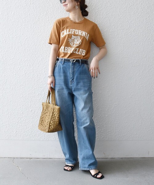 MIXTA（ミクスタ）の「Mixta:〈洗濯機可能〉MIXTIGER プリント TEE（Tシャツ/カットソー・レディース・グレー/チャコールグレー/ナチュラル/キャメル・ONE SIZE）」の20枚目の写真