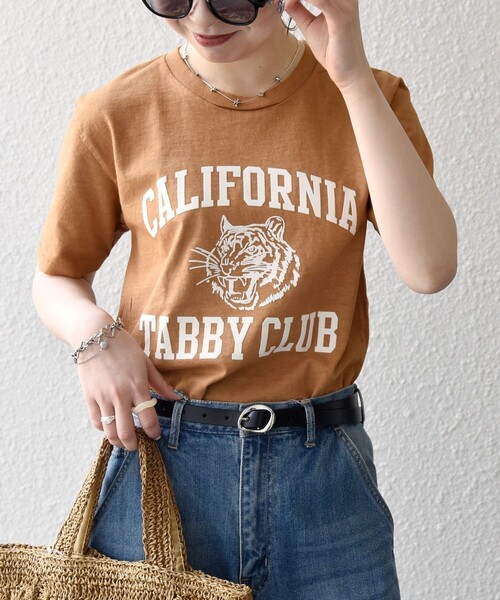 MIXTA（ミクスタ）の「Mixta:〈洗濯機可能〉MIXTIGER プリント TEE（Tシャツ/カットソー・レディース・グレー/チャコールグレー/ナチュラル/キャメル・ONE SIZE）」の22枚目の写真