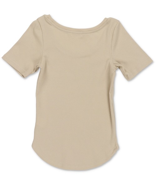 SPINNS(スピンズ)の「半袖Tシャツ/英字ロゴ/レター/平成ギャル(Tシャツ/カットソー・レディース・オフホワイト/ブラック/ベージュ・ONESIZE)」の7枚目の写真