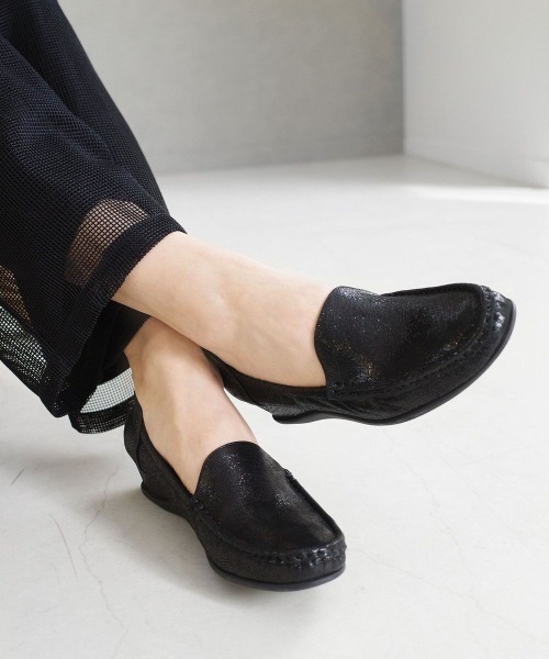 Pointer(shoes)(ポインター)の「【日本製 本革】 コンフォートシューズ(その他シューズ・レディース・ブラック/その他/シルバー・24.5cm/24cm/23.5cm/23cm/22.5cm)」の1枚目の写真