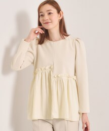 ITS'DEMO | 【洗濯機OK】異素材ドッキングトップス(Tシャツ/カットソー)