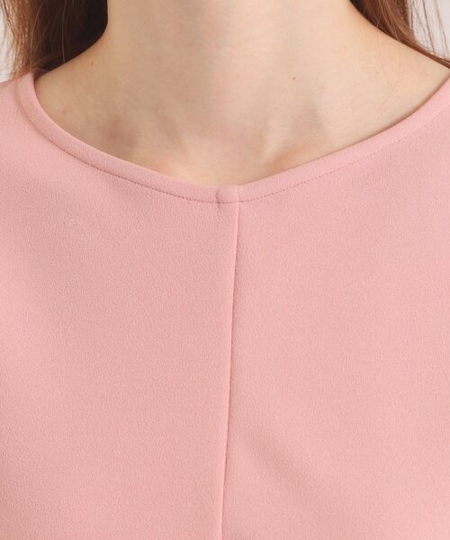 ITS'DEMO（イッツデモ）の「【洗濯機OK】異素材ドッキングトップス（Tシャツ/カットソー・レディース・ベビーピンク/ブラック/アイボリー・00）」の19枚目の写真