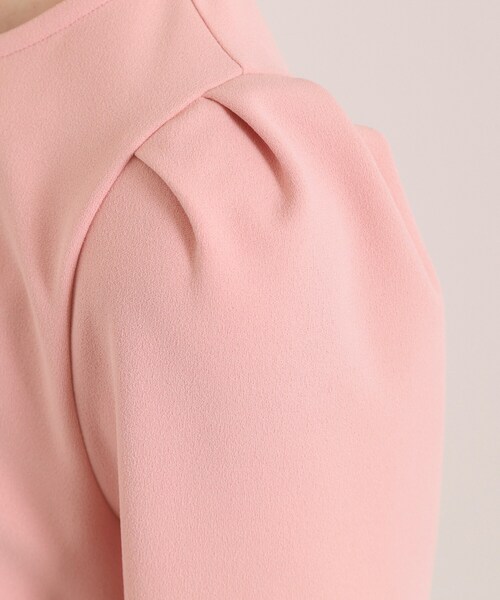 ITS'DEMO（イッツデモ）の「【洗濯機OK】異素材ドッキングトップス（Tシャツ/カットソー・レディース・ベビーピンク/ブラック/アイボリー・00）」の21枚目の写真