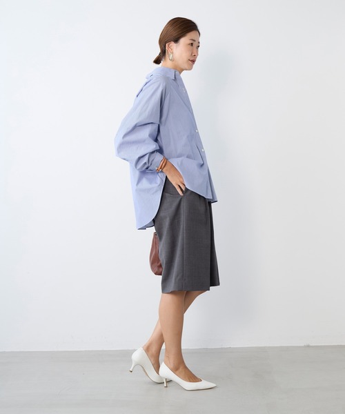 MICA&DEAL(マイカ&ディール)の「1タックハーフパンツ〈2サイズ展開〉(その他パンツ・レディース・グレー/ベージュ/ネイビー・36/38)」の10枚目の写真