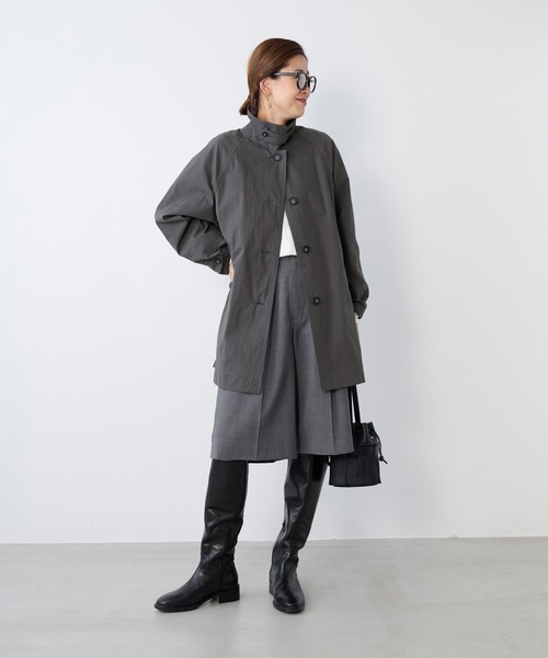 MICA&DEAL(マイカ&ディール)の「1タックハーフパンツ〈2サイズ展開〉(その他パンツ・レディース・グレー/ベージュ/ネイビー・36/38)」の13枚目の写真