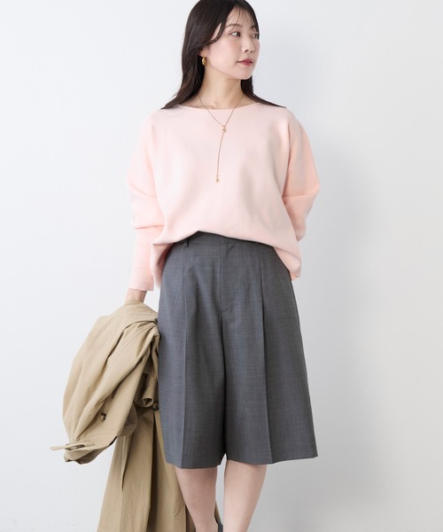 MICA&DEAL(マイカ&ディール)の「1タックハーフパンツ〈2サイズ展開〉(その他パンツ・レディース・グレー/ベージュ/ネイビー・36/38)」の16枚目の写真