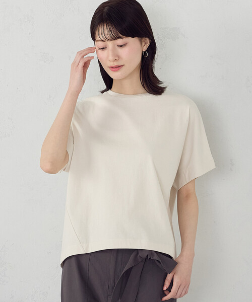 COMME CA ISM(コムサイズム)の「日本の色 カラーTシャツ(Tシャツ/カットソー・レディース・アイボリー/グリーン/チャコール/オレンジ・SMALL/MEDIUM/LARGE)」の8枚目の写真