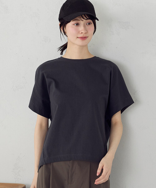 COMME CA ISM(コムサイズム)の「日本の色 カラーTシャツ(Tシャツ/カットソー・レディース・アイボリー/グリーン/チャコール/オレンジ・SMALL/MEDIUM/LARGE)」の13枚目の写真