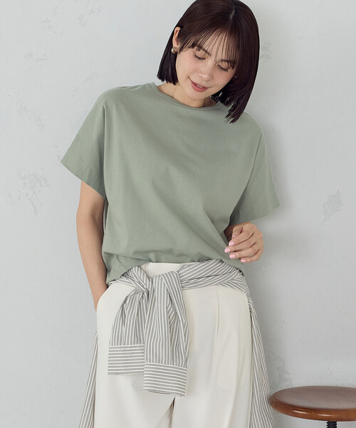 COMME CA ISM(コムサイズム)の「日本の色 カラーTシャツ(Tシャツ/カットソー・レディース・アイボリー/グリーン/チャコール/オレンジ・SMALL/MEDIUM/LARGE)」の18枚目の写真