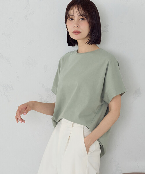 COMME CA ISM(コムサイズム)の「日本の色 カラーTシャツ(Tシャツ/カットソー・レディース・アイボリー/グリーン/チャコール/オレンジ・SMALL/MEDIUM/LARGE)」の19枚目の写真