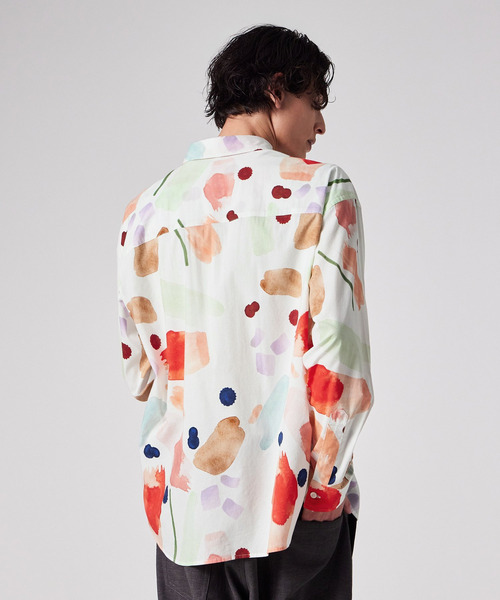 PS Paul Smith（ピーエスポールスミス）の「ニュアンスフローラル プリントシャツ / 162755 EXSH01（シャツ/ブラウス・メンズ・ブラック/ホワイト・X-LARGE/LARGE/MEDIUM/SMALL）」の19枚目の写真