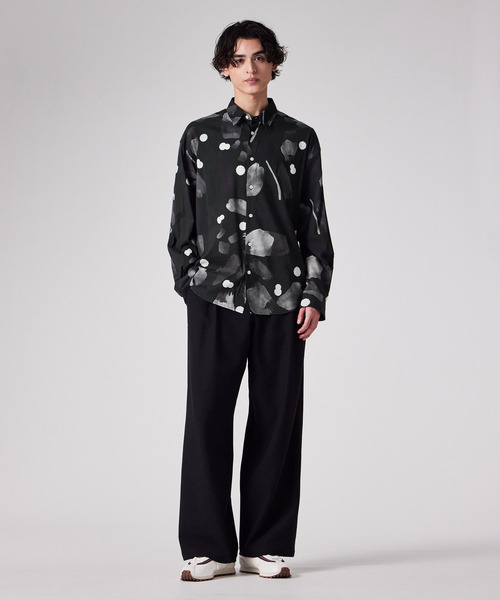 PS Paul Smith（ピーエスポールスミス）の「ニュアンスフローラル プリントシャツ / 162755 EXSH01（シャツ/ブラウス・メンズ・ブラック/ホワイト・X-LARGE/LARGE/MEDIUM/SMALL）」の4枚目の写真