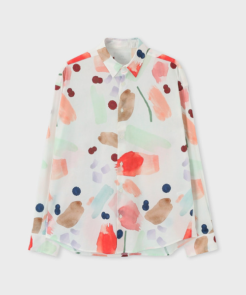 PS Paul Smith（ピーエスポールスミス）の「ニュアンスフローラル プリントシャツ / 162755 EXSH01（シャツ/ブラウス・メンズ・ブラック/ホワイト・X-LARGE/LARGE/MEDIUM/SMALL）」の7枚目の写真