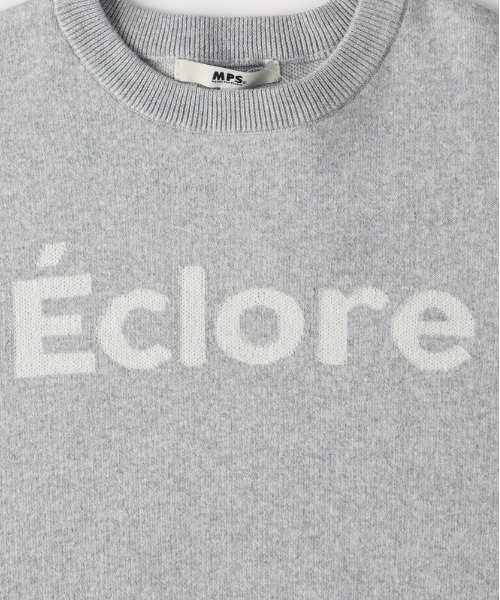 Right-on（ライトオン）の「【VIVIAN BLUE】ジャガードロゴセーター (キッズニット / 柔らか素材 / デイリーユース)（ニット/セーター・キッズ・ピンク/サックスブルー/グレー・130/140/110/120）」の5枚目の写真