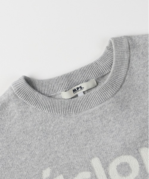 Right-on（ライトオン）の「【VIVIAN BLUE】ジャガードロゴセーター (キッズニット / 柔らか素材 / デイリーユース)（ニット/セーター・キッズ・ピンク/サックスブルー/グレー・130/140/110/120）」の6枚目の写真