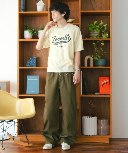 Zooodle(ズードル)の「Button fly chino pants - ボタンフライチノパンツ -(チノパンツ・メンズ・カーキ/ベージュ・MEDIUM/LARGE)」の19枚目の写真