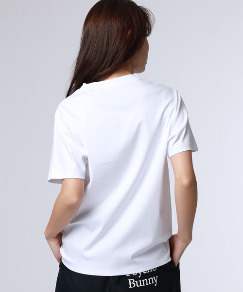 Psycho Bunny（サイコバニー）の「[WOMEN]グラデバニー シルケットスムースＴシャツ（Tシャツ/カットソー・レディース・ホワイト/ライトブルー・FREE）」の4枚目の写真