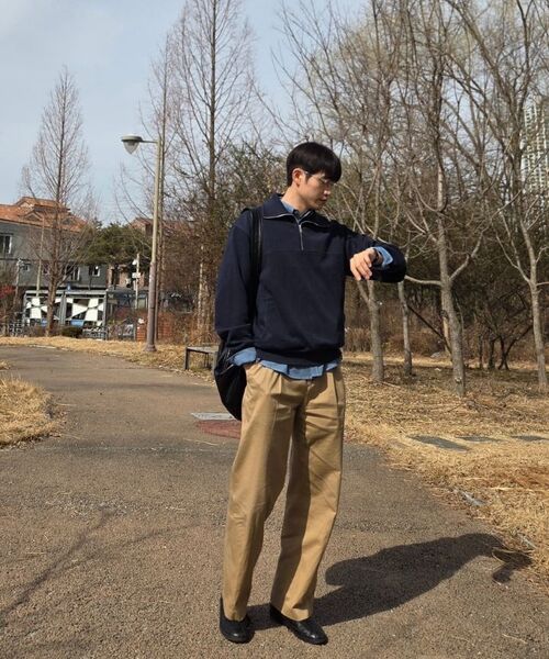 DRAW FIT（ドローフィット）の「ワイドバンディングチノパンツ[ベージュ]（その他パンツ・メンズ・その他・MEDIUM/LARGE/X-LARGE）」の7枚目の写真