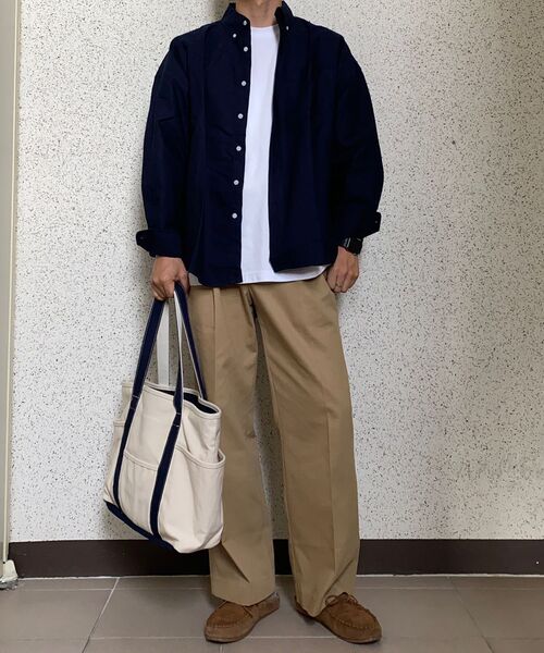 DRAW FIT（ドローフィット）の「ワイドバンディングチノパンツ[ベージュ]（その他パンツ・メンズ・その他・MEDIUM/LARGE/X-LARGE）」の9枚目の写真